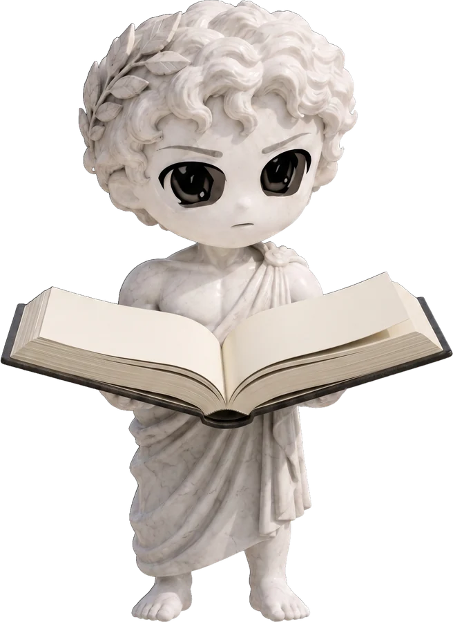 Pumpius Maximus holding the open ledger